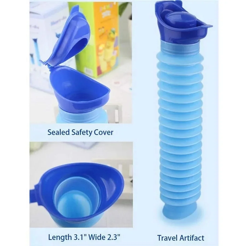 Outdoor Draagbare Urine Zak Dames Heren Kinderen 750ML Mini Toilet voor Reizen Kamp Wandelen Potje Kinderen Training Opvouwbaar Ansblue