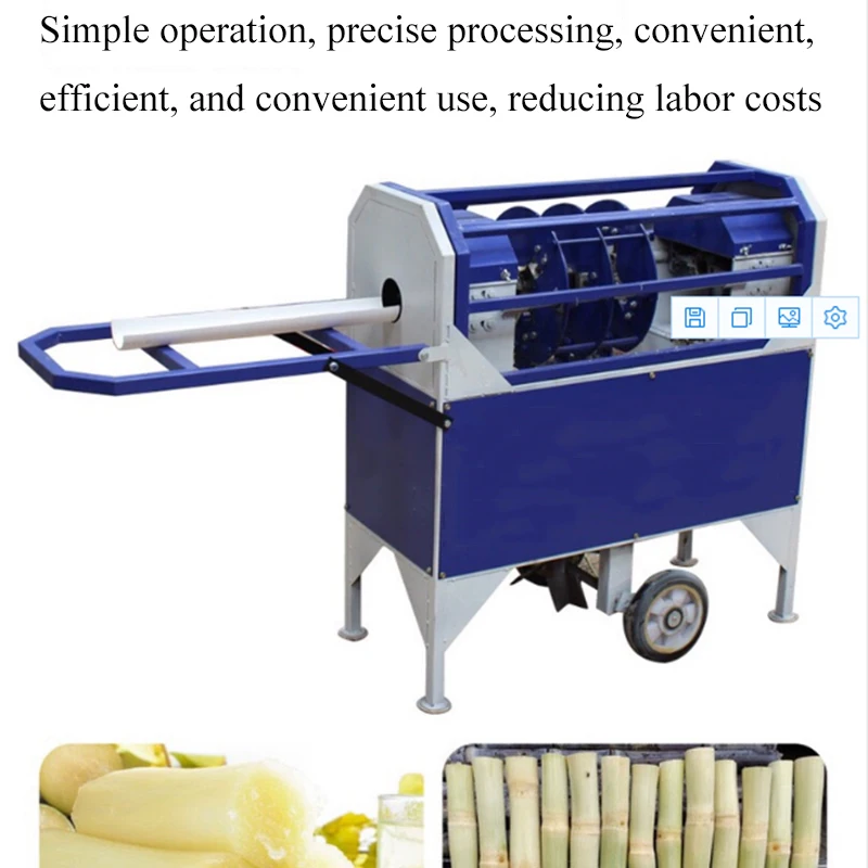 Automatic Peeling Sugar Cane Peeler Tools Scraping Planing Machine