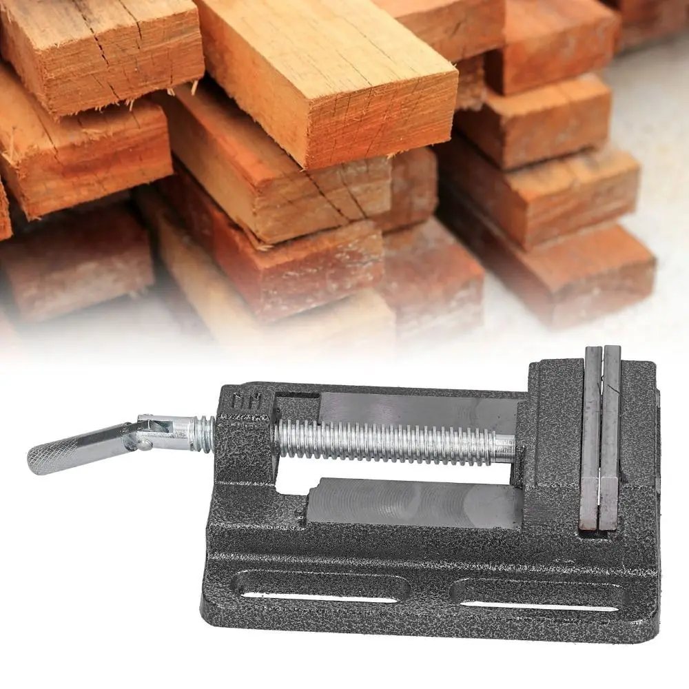 Accurate 3 Inch Drill Press Vise Black Steel Bench Vise Table Vise Home Maintenance