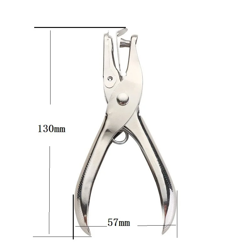 Handheld Single Hole Puncher 6mm Diameter Eye-Catching Manual Hole Punch for Students Thick Paper A4 Sheets Cards & DIY Projects