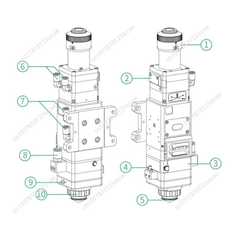 

Cutting head BT240S/ BM110/BM111 3.3KW Fiber Cutting Head