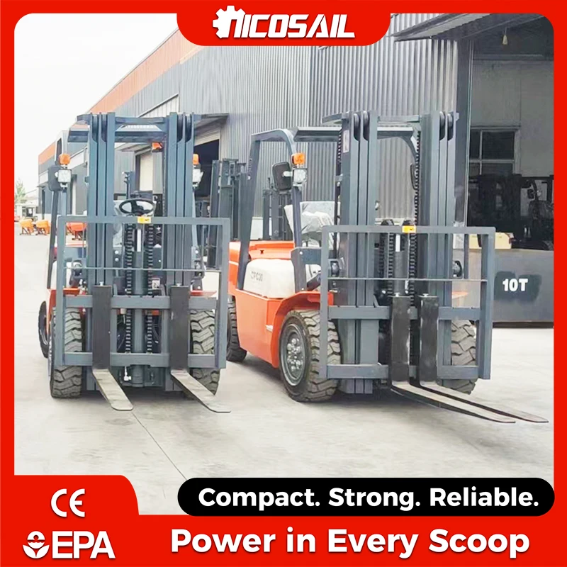 3.0 Ton Diesel Powered Forklift Custom OEM Heavy Duty For Farm Ranch Construction Use