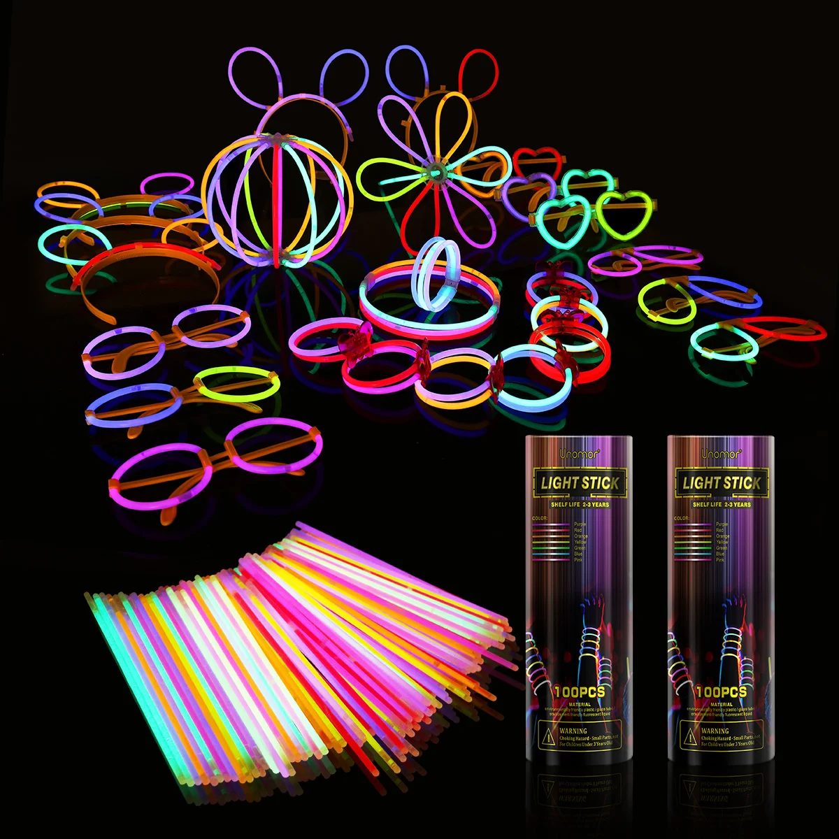 

Glow Stick Necklace Bracelet Light Party Supplies Bulk Sticks Bracelets Necklaces