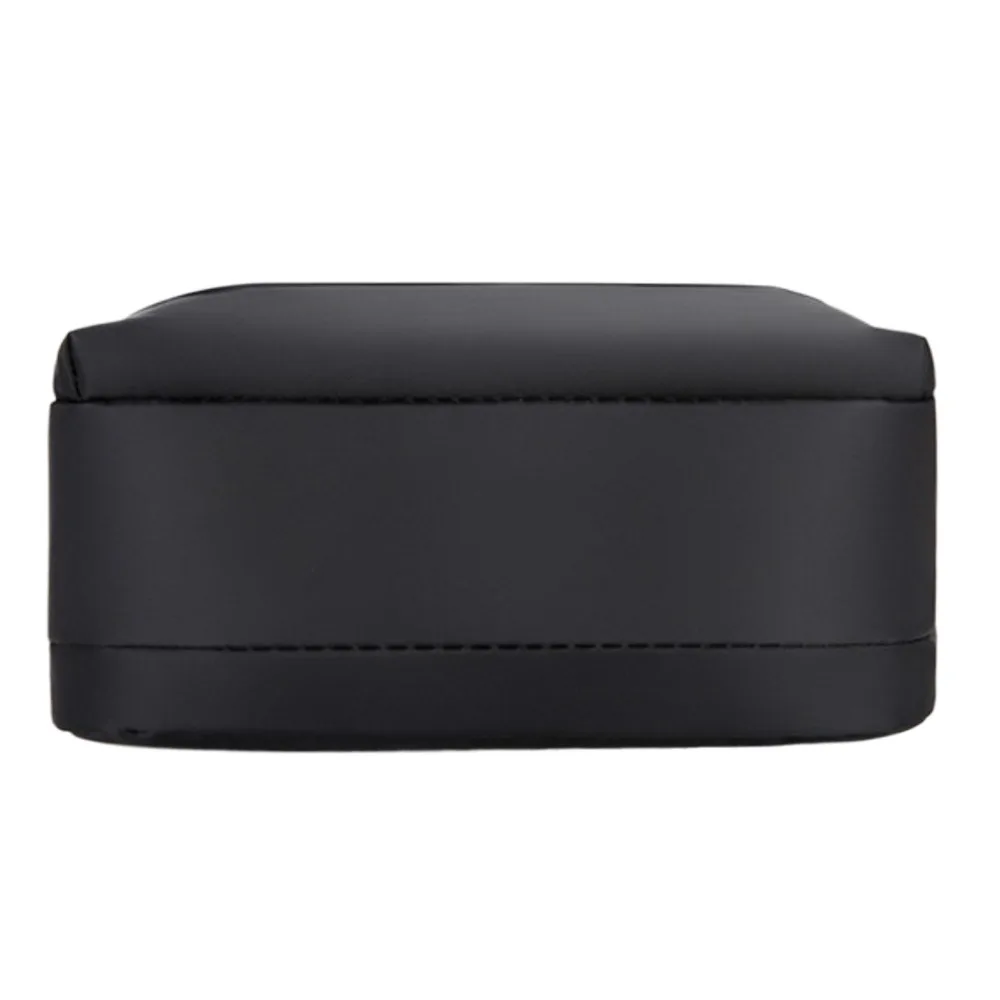 

Solid Color Men Crossbody Bag Lightweight Large Capacity Business Shoulder Bag Multi-function Multi-pockets Small Square Bag