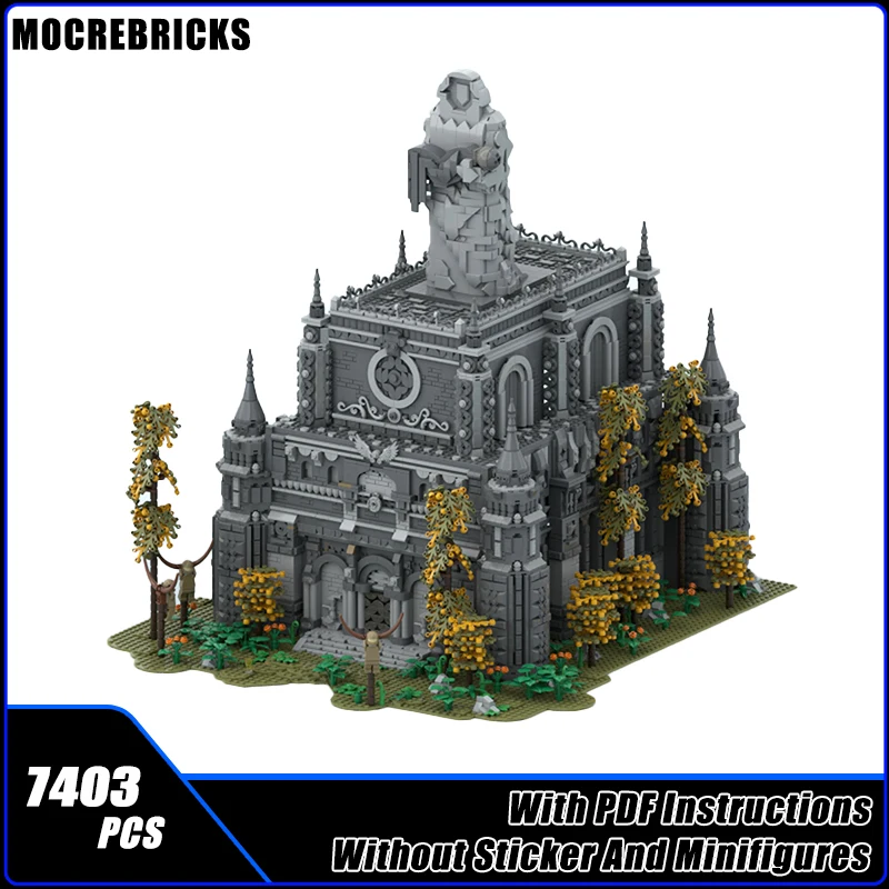 7403PCS Famous Games Street View Building Hero's Grave Modular Architecture DIY Technology Model Kid's Bricks Toys Suit Gifts