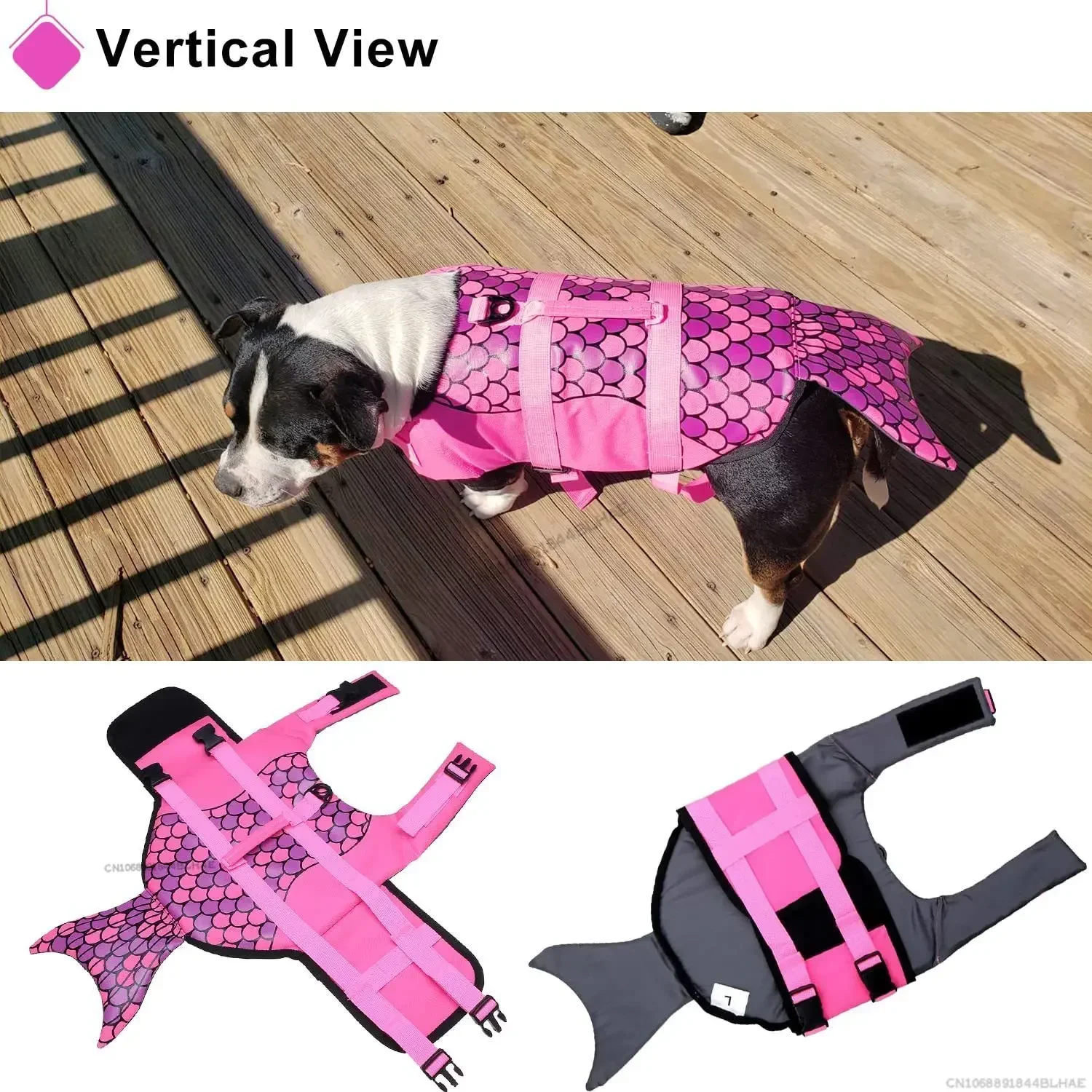 Summer Dog Life Jacket Lifesaver Swimwear Shark Vests with Rescue Handle Pet Dog Safety Swimsuit For Outdoor Pool Beach Boating