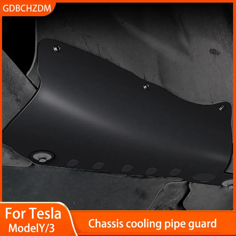 Coolant Pipe Guard Devices for Tesla Model 3 Y 2021 2022 2023 Carbon Steel Protection Plate Shield Cover Exterior Accessories