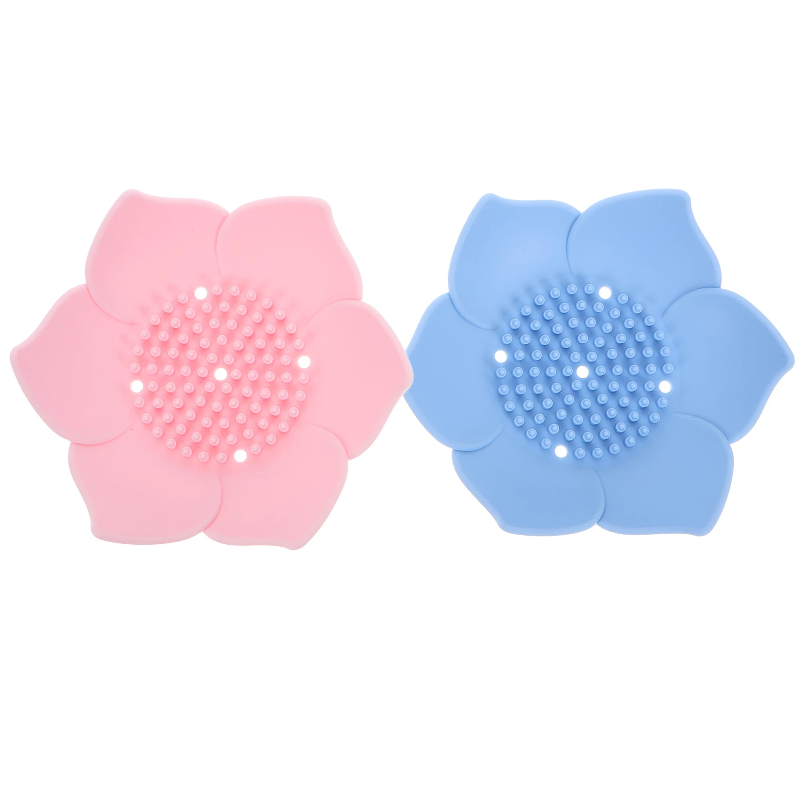 

2Pcs LotusShaped Silicone Soap Dish Foaming Bump Draining Holes Bar Holder Bathroom Kitchen Travel Storage Box Organizer