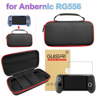 Portable Carrying Case with Mesh Pocket Anti-scratch Hard Shell Storage Bag Game Console Accessories for Anbernic RG556