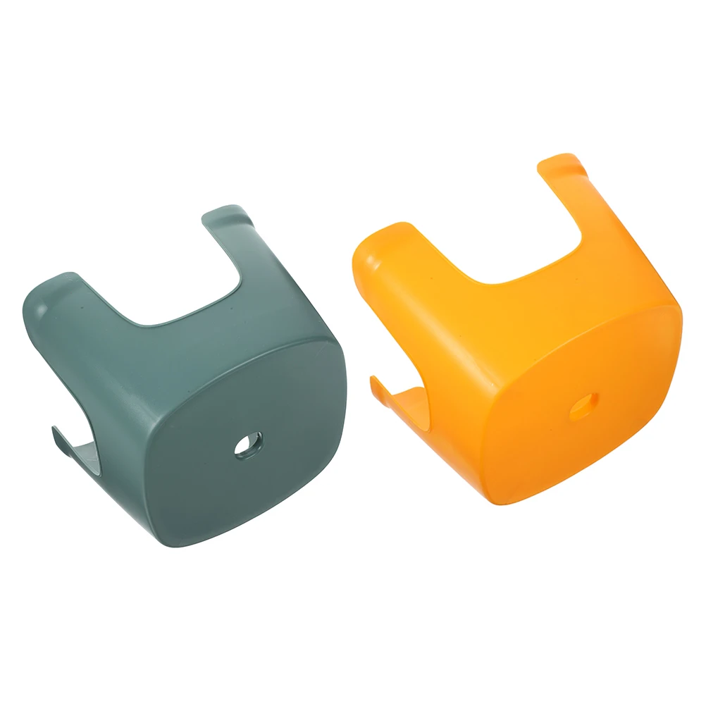 

2 Pcs Shoe Changing Stool Foot Stepping Bathroom Footstool Pvc for Toilet