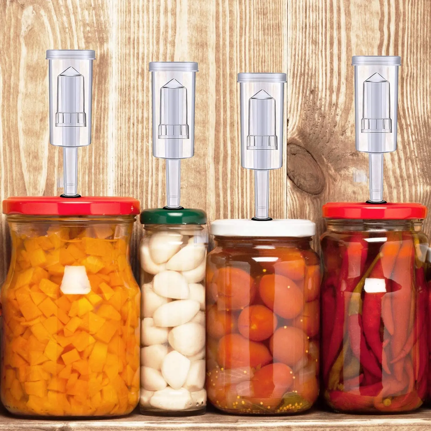 Fermentation Lids Kit,Airlock For Fermentation Air Locks With Black Grommets Airlock Bubble For Beer And Wine,Jar