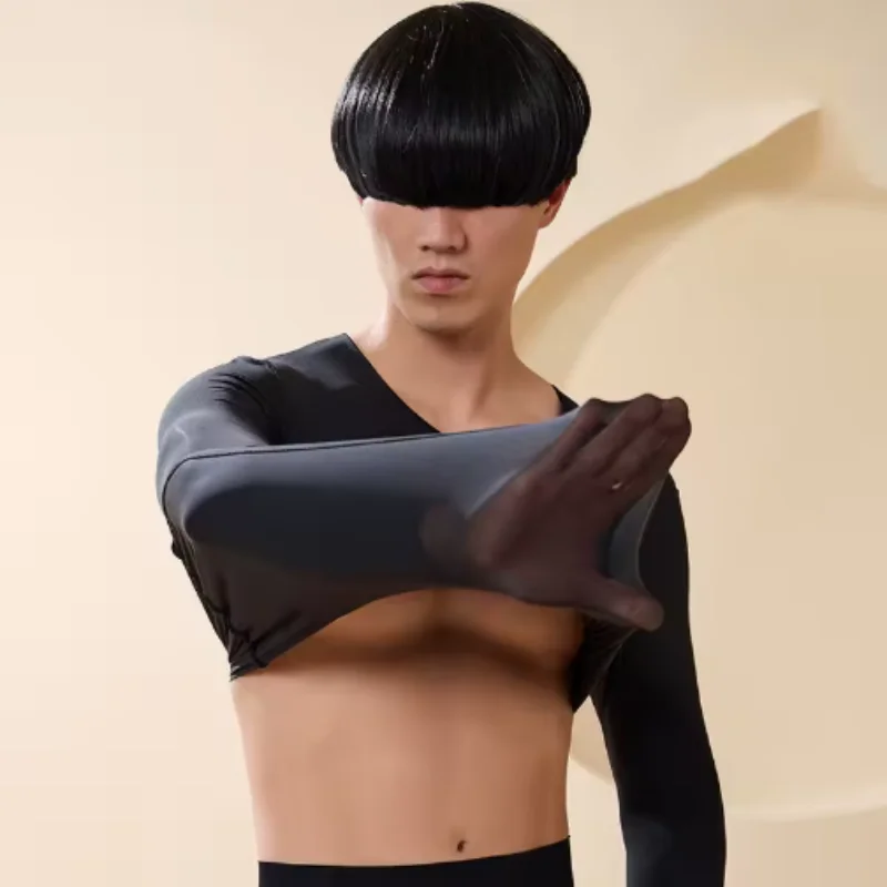 الرجال رقيقة جدا طويلة الأكمام ملابس اخلية حرارية مجموعة الجلد ودية ثابتة مقاومة سلس التدفئة قاعدة طبقة الخريف الشتاء جديد #5