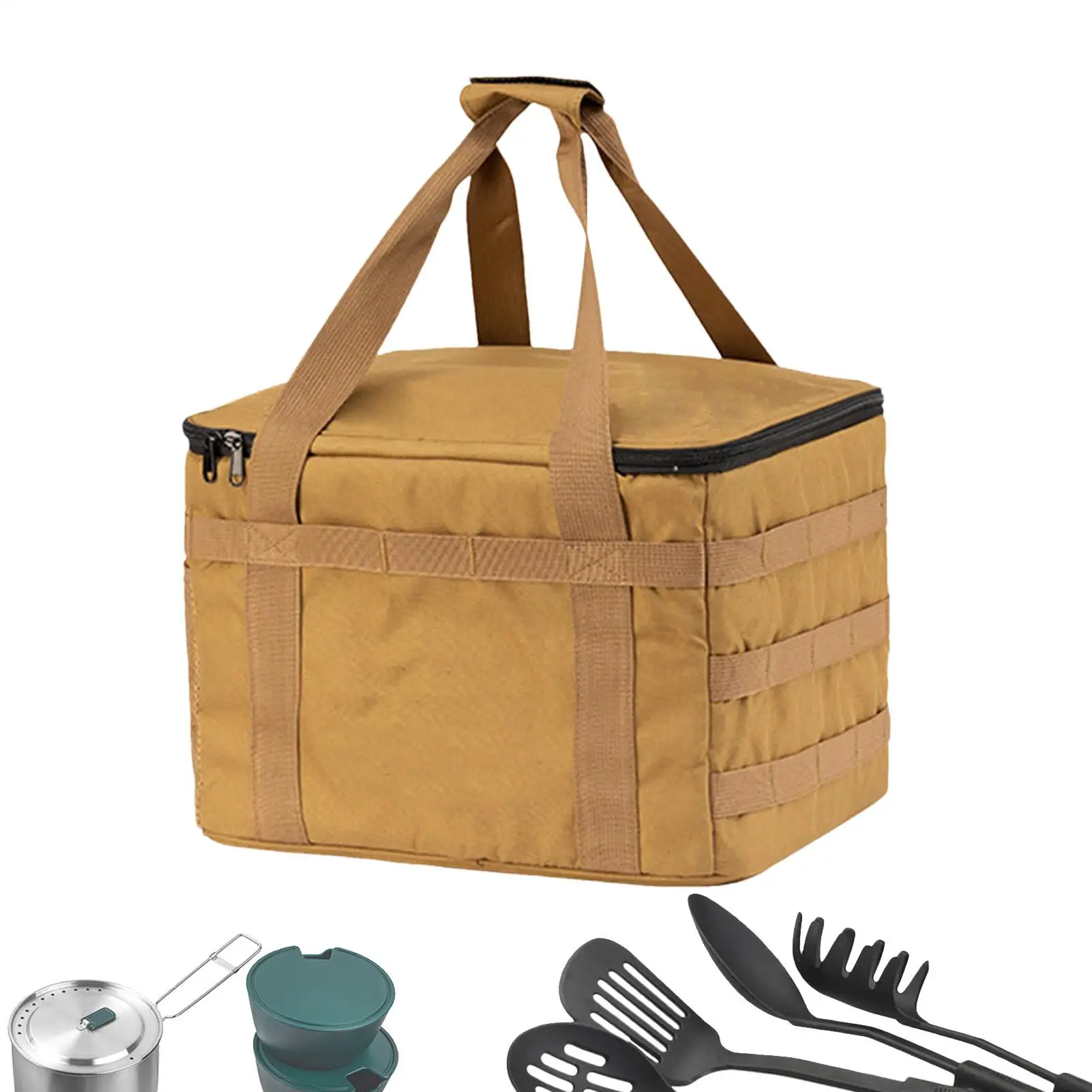 

Сумка для кемпингового снаряжения, сумка-тоут для кемпинга, эргономичный органайзер-куб, водонепроницаемый контейнер 20 л, сверхмощный для перемещения лодки, путешествий