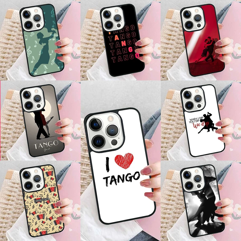 Latin Tango Dancing Dance Phone Case Cover for iPhone 16 Promax 15 Pro 13 14 Plus 11 12 Mini XR XS MAX Coque