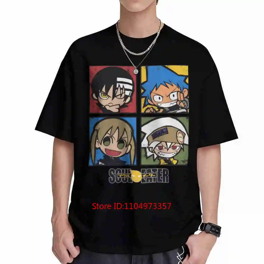 Soul Eater Anime Manga Y2K 2008 Retro Short Sleeve Tee 100% Cotton T-Shirt