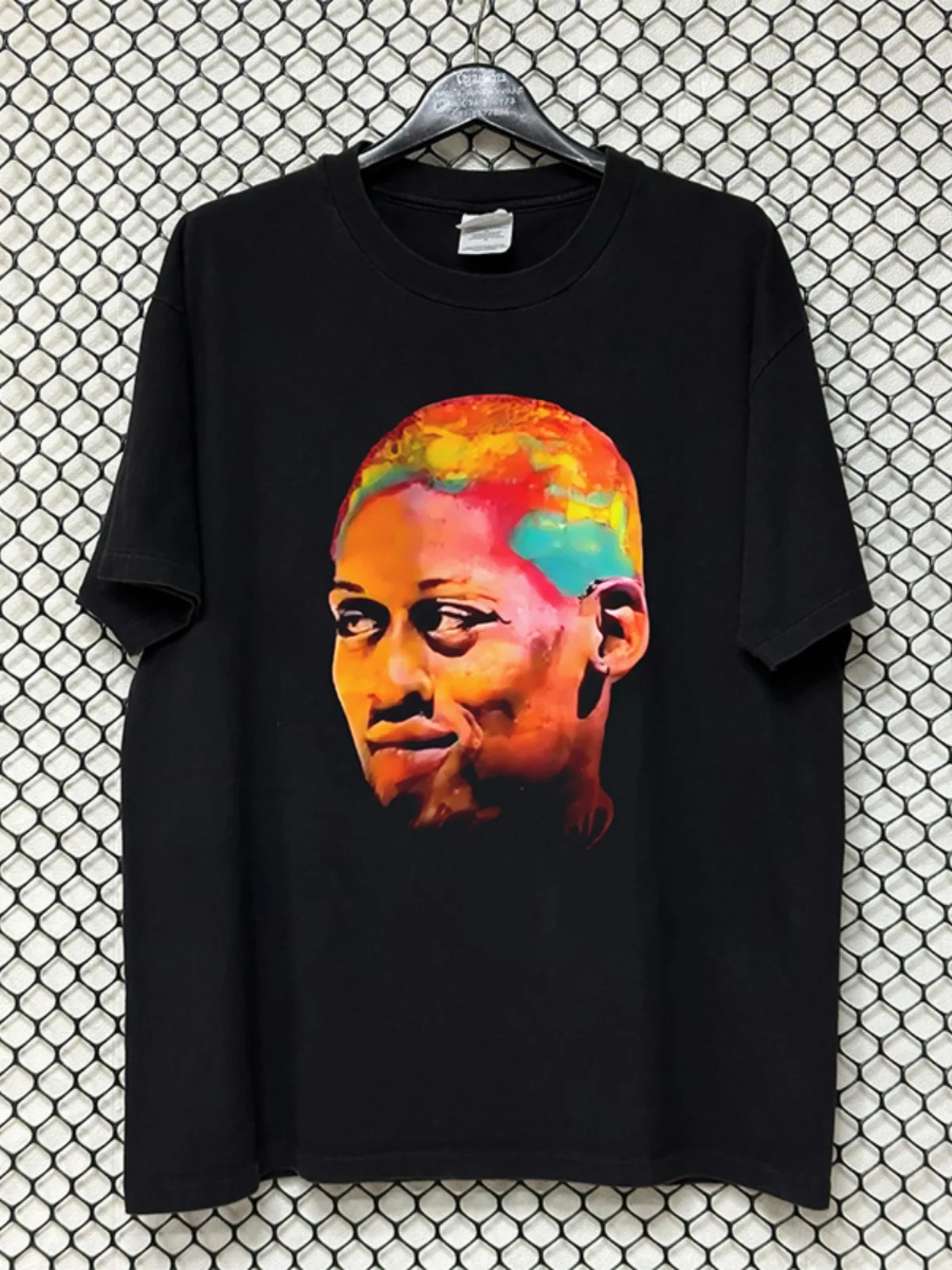 Vintage Retro round Neck Short Sleeve Pure Cotton T-Shirt Unisex Loose Fit Creative Design Toddler Rodman Youth Summer Top
