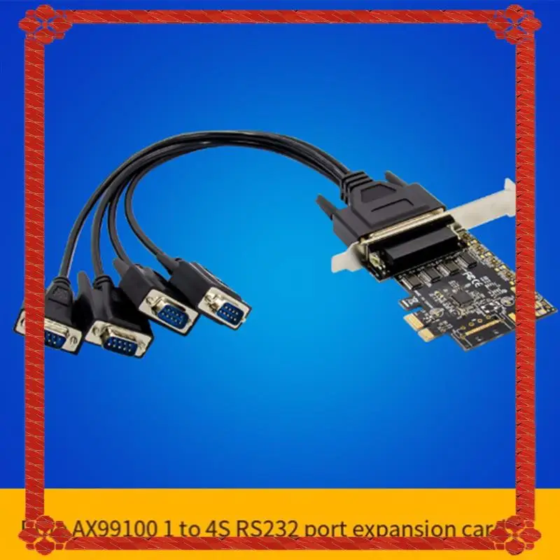 

Control Card ST331 Pcie X1 AX99100 4S Industrial RS232 COM Port Control Card Multifunction Convenient Expansion Card Easy To Use