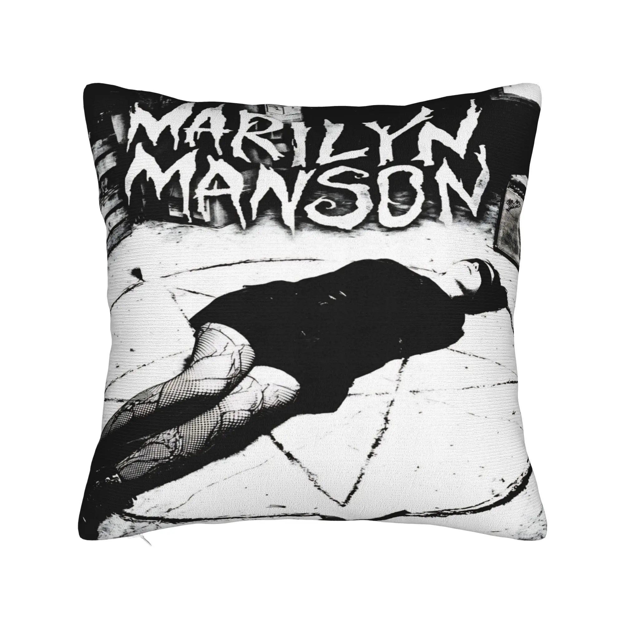 Car Decor Marilyns Mansons Pillowcase Merch  Pillow Cover Square Multi Size