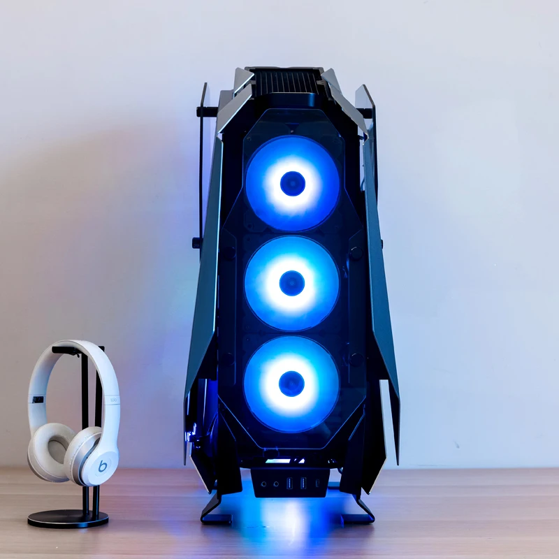 Jonsbo MOD5 E-sports Case ATX MATX ITX Special-shaped Glass Game Water Cooled Chassis 5V ARGB Ribbon of lights Pc Case