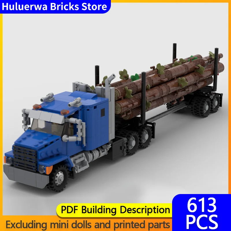 

Speed Hypercar Model MOC Building Bricks HT-5000 Timber Transport Truck Modular Technology Gifts Holiday Assemble Children Toys