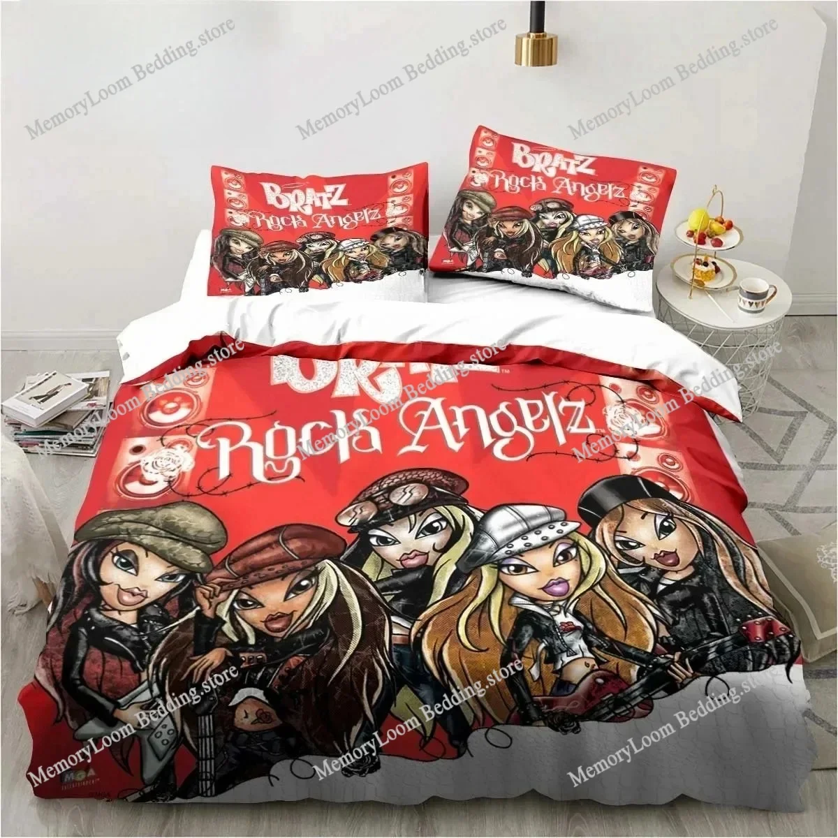 Cartoon B-Bratz 3D Print Kawaii Girls Bedding Set Single Twin Full Queen King Size Bed Set Adult Kid Girls Bedroom Bedding Gift