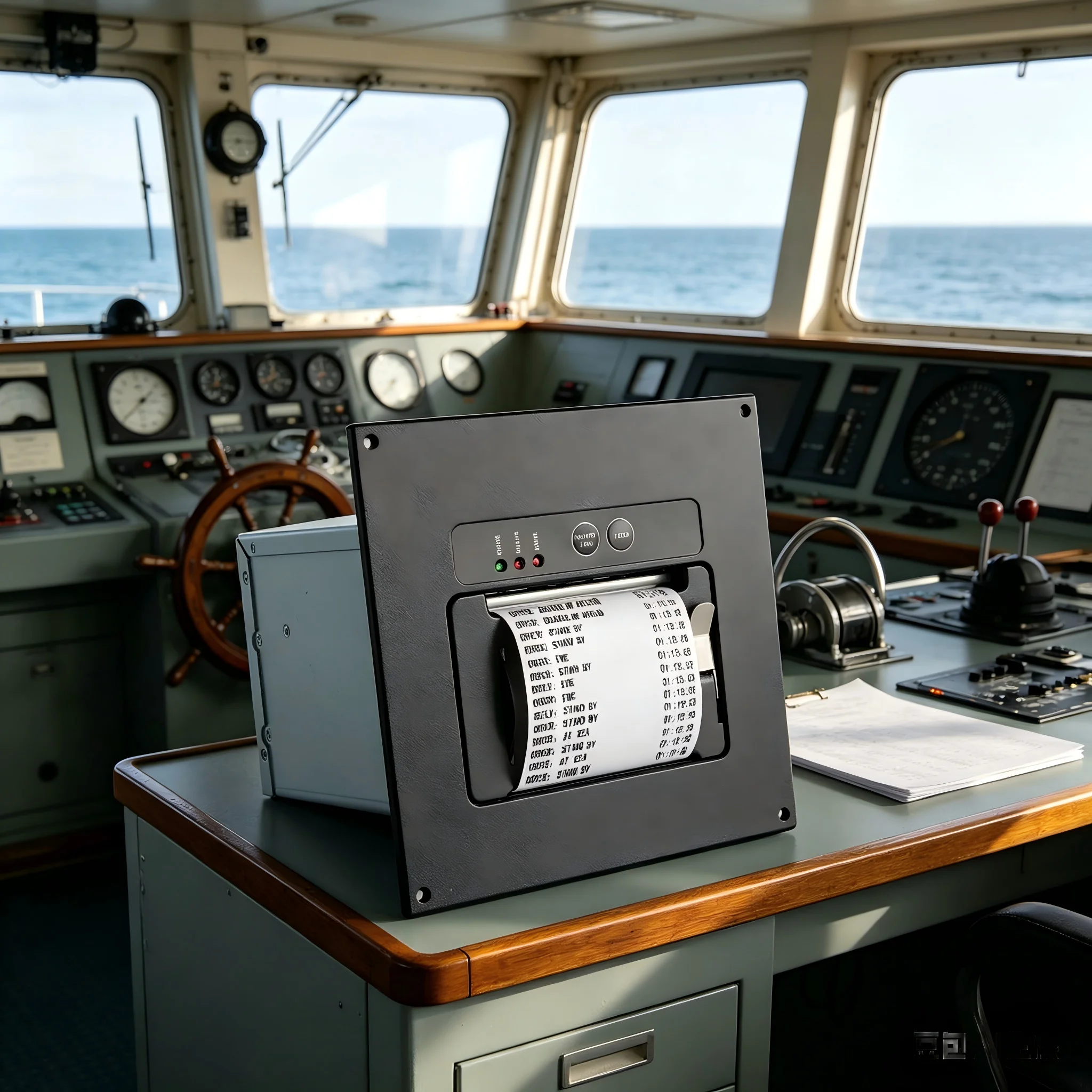 Термопринтер для морских судов MASUNG MS-CM-WSDM с интерфейсом RS232, замена для OPU-AC-C20 NAVTEX GMDSS, с автоматической подачей бумаги.