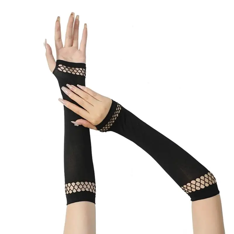 31BB Subculture Arm Sleeves with Trim and Open Fingers for Theme Event Wear