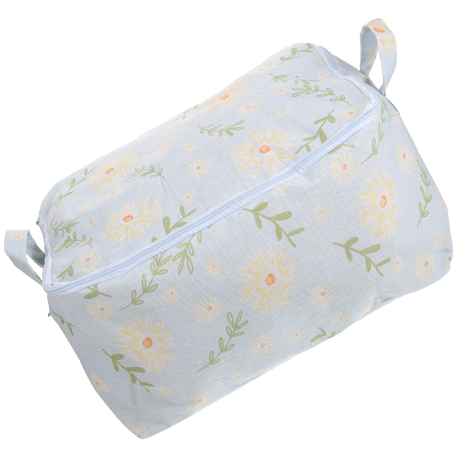 حقيبة تخزين اللحاف الملابس المنظم نسيج القطن بطانية الحقيبة كبيرة الحجم سستة تصميم حامل أشتات متعددة الأغراض