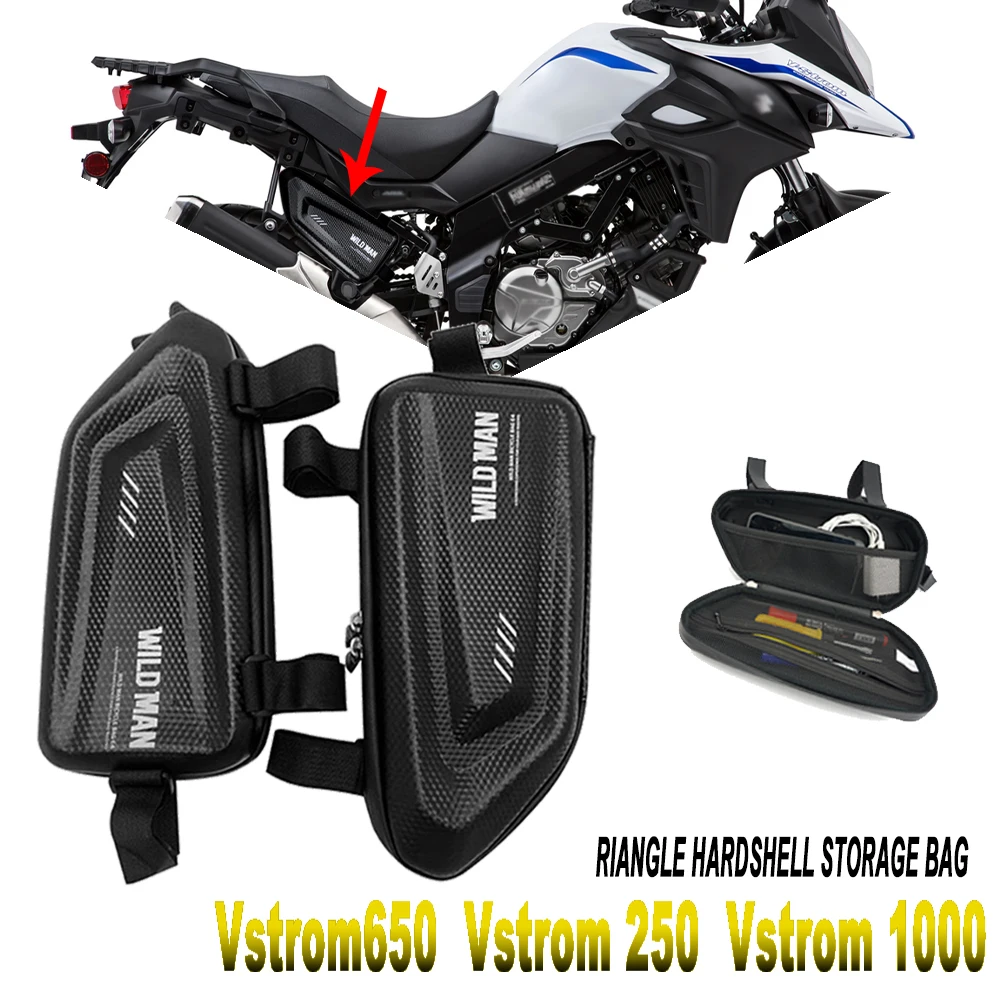 For V Strom V-strom Vstrom 650 250 1000/xt DL650 DL1000 DL250  motorcycle modified side bag waterproof triangle side bag