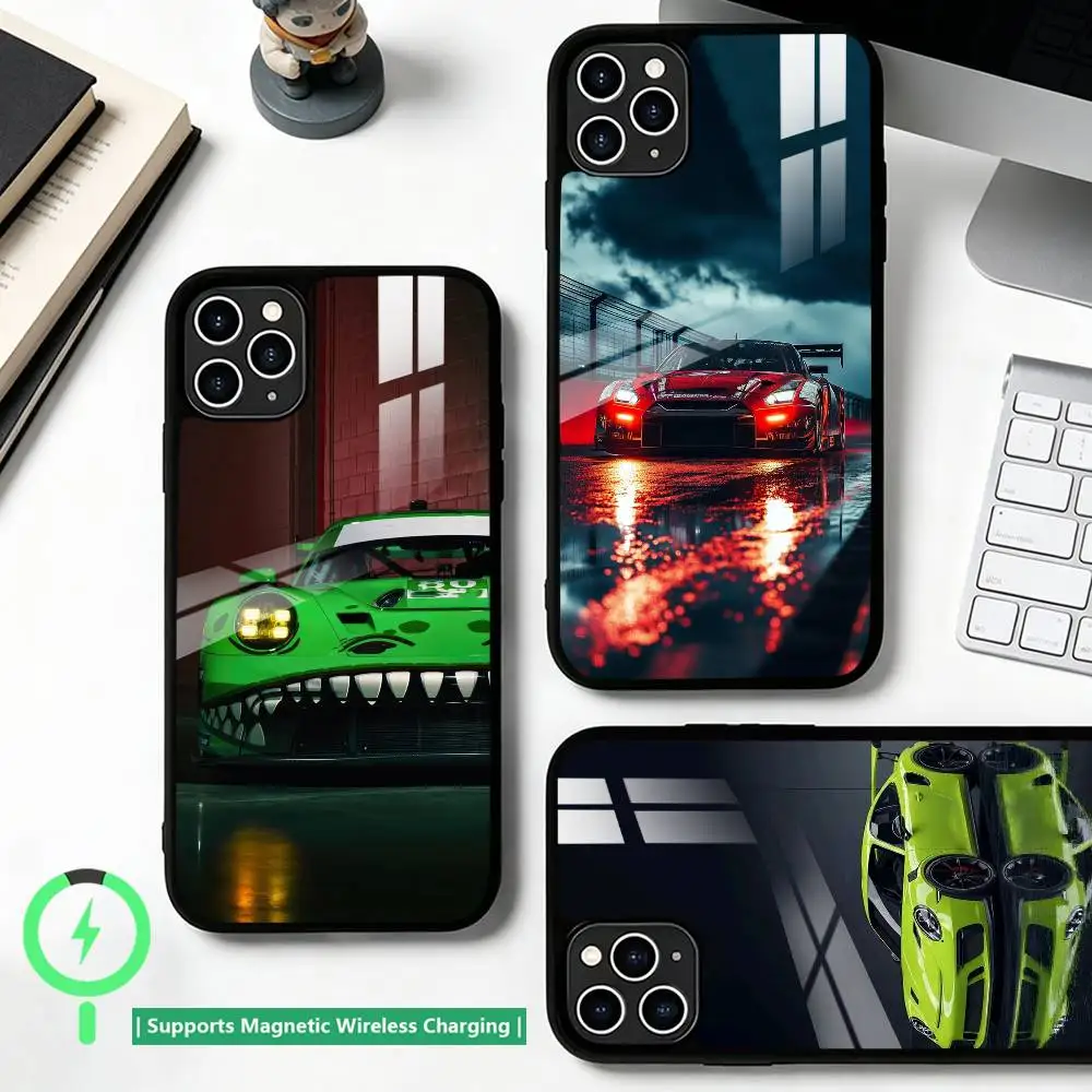 GT3 car Cool   Phone Case For iPhone17,16,15,14,13,12,11 Plus,Pro Supports Magnetic Wireless Charging