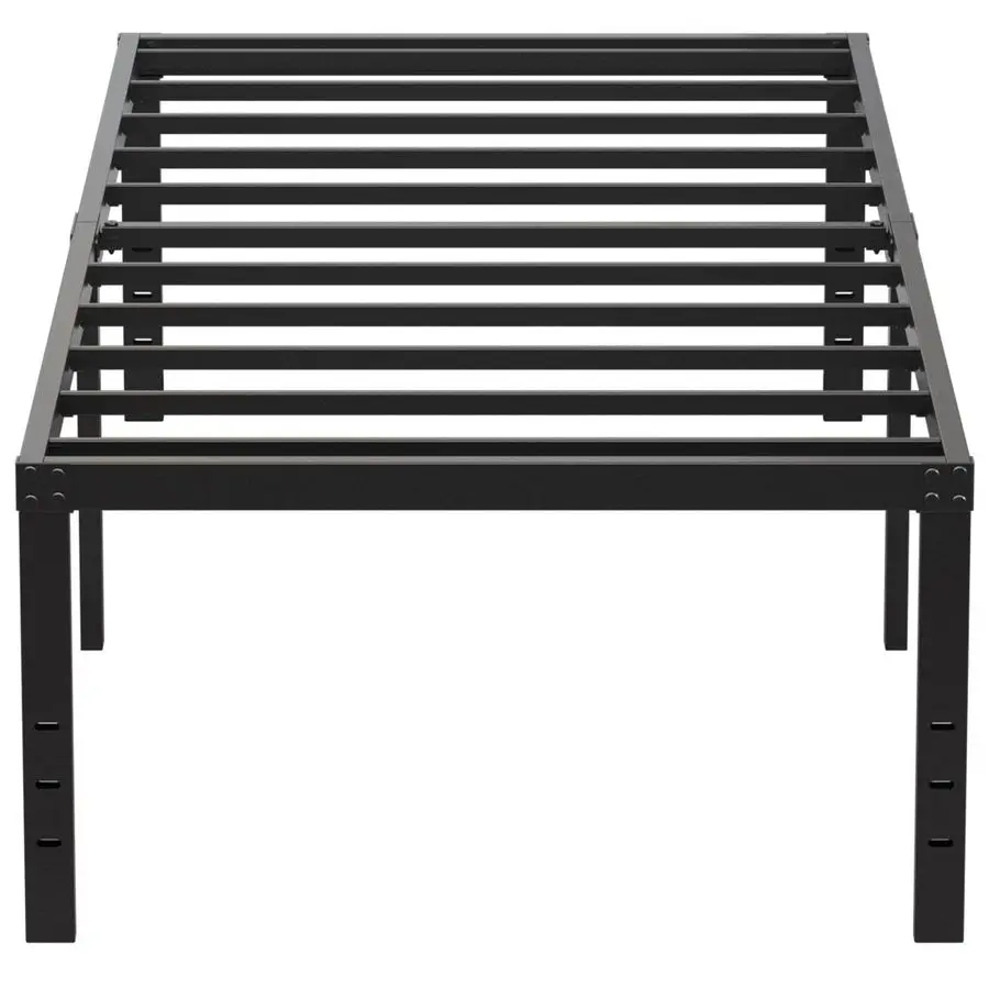 

20 Inch Twin Bed Frame No Box Spring Needed, Heavy Duty Tall Metal Twin Platform Bed Frames with Large Storage Space, Noise Free