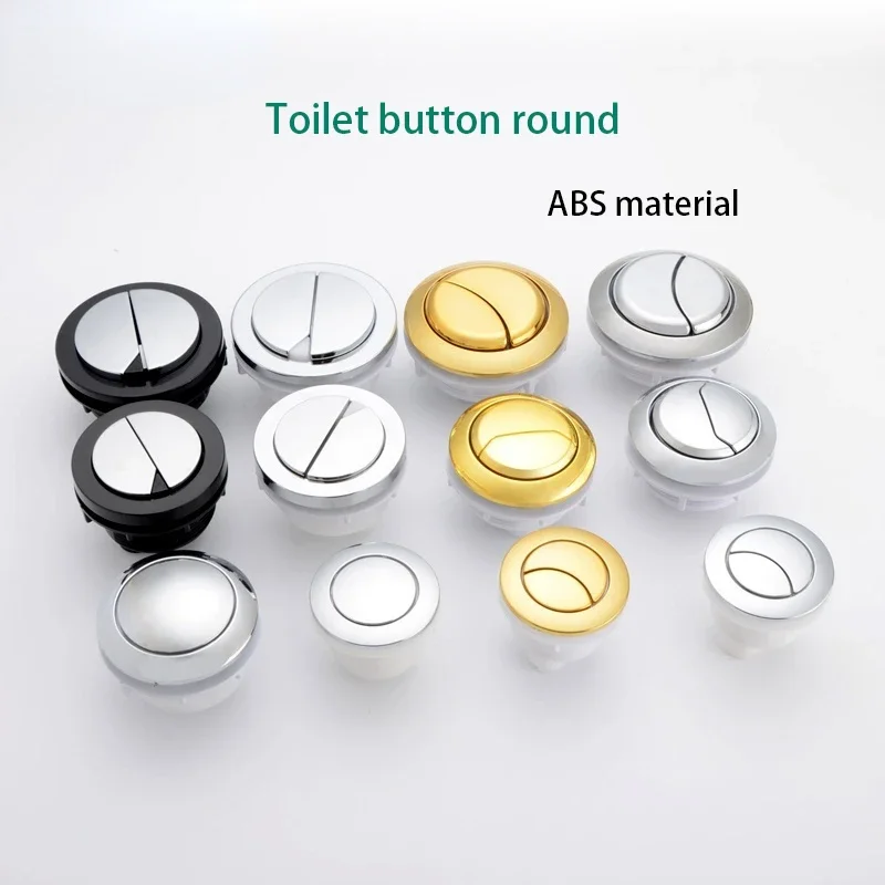 Toilet cover button accessories single and double button round old fashioned toilet tank cover button switch universal