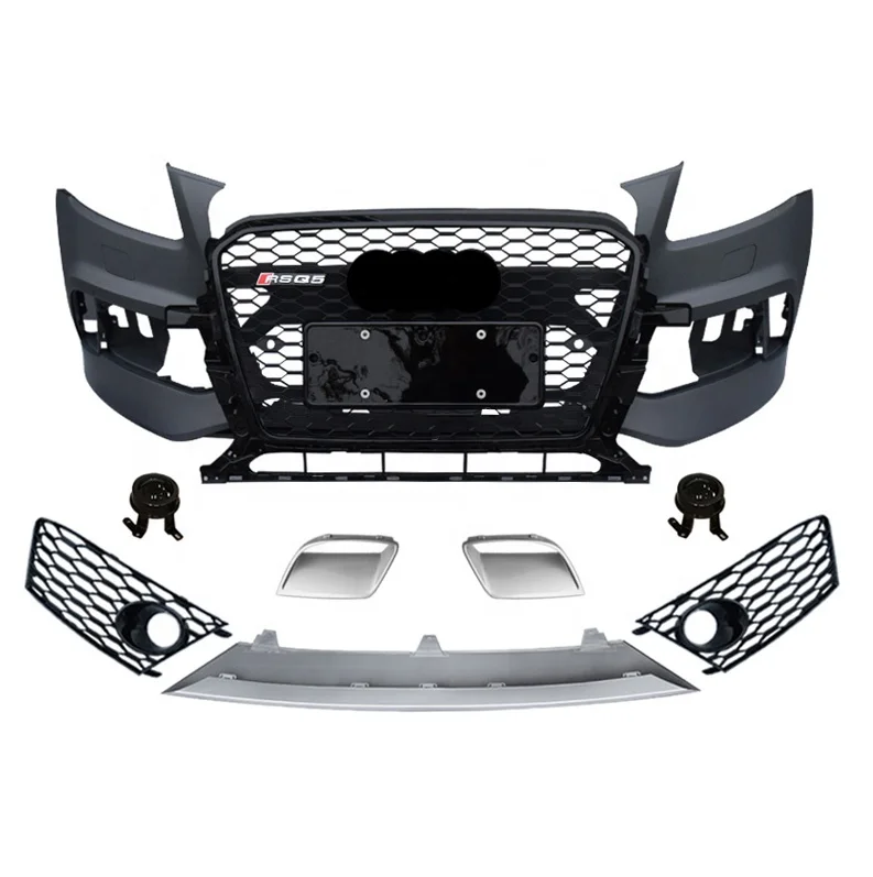 Factory sale competitive price popular sale front bumper with Grille for audis Q5 RSQ5 2013-2017