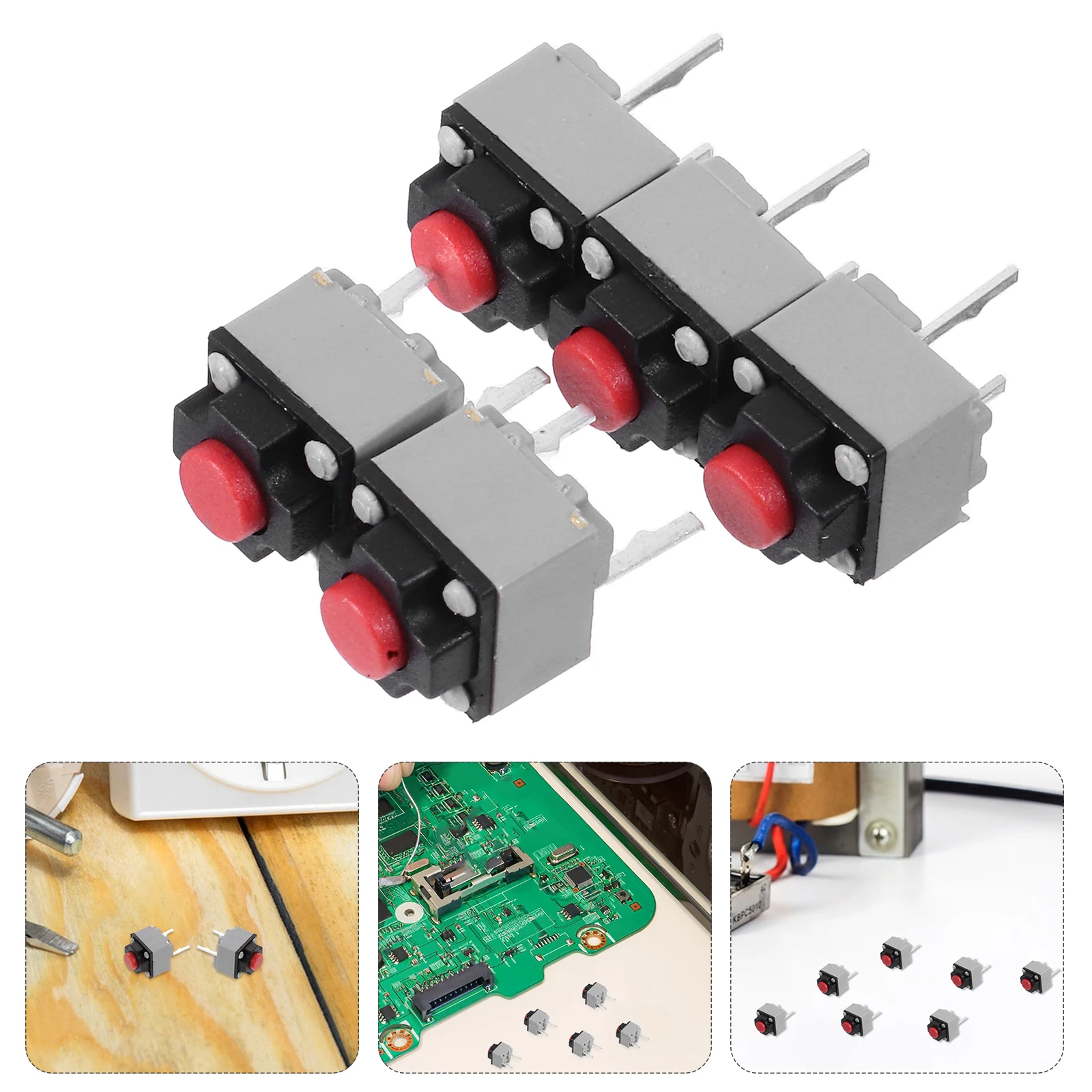 

5pcs Miniature Heavy Load Industrial Power Snap Action Micro Push Button Mouse Application
