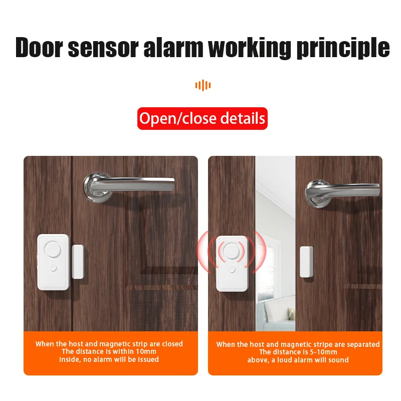 Door Window Alarm Multi-Functional Child Safety Lock Home Anti-Theft Alarm Security-Protection Drawer Lock Baby Care Accessories