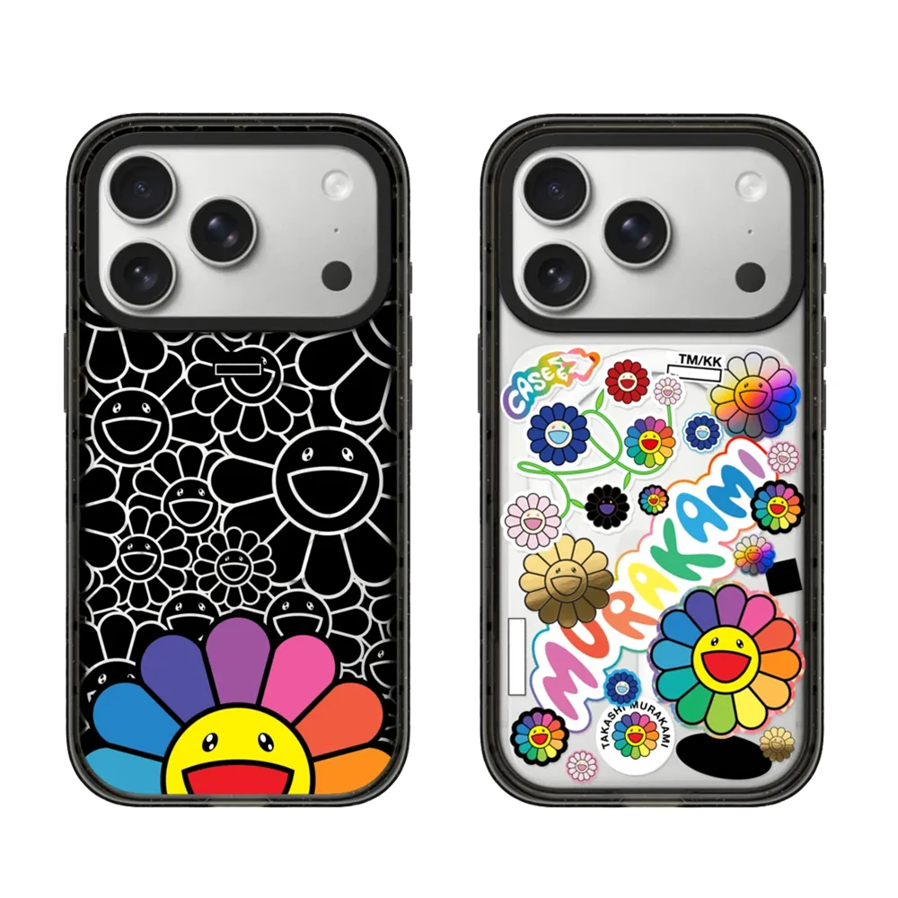 Coque de téléphone MagSafe série Tournesol souriant en acrylique pour iPhone 18 17 Pro Max 16 15 14 13 12, compatible magnétique, coque durable