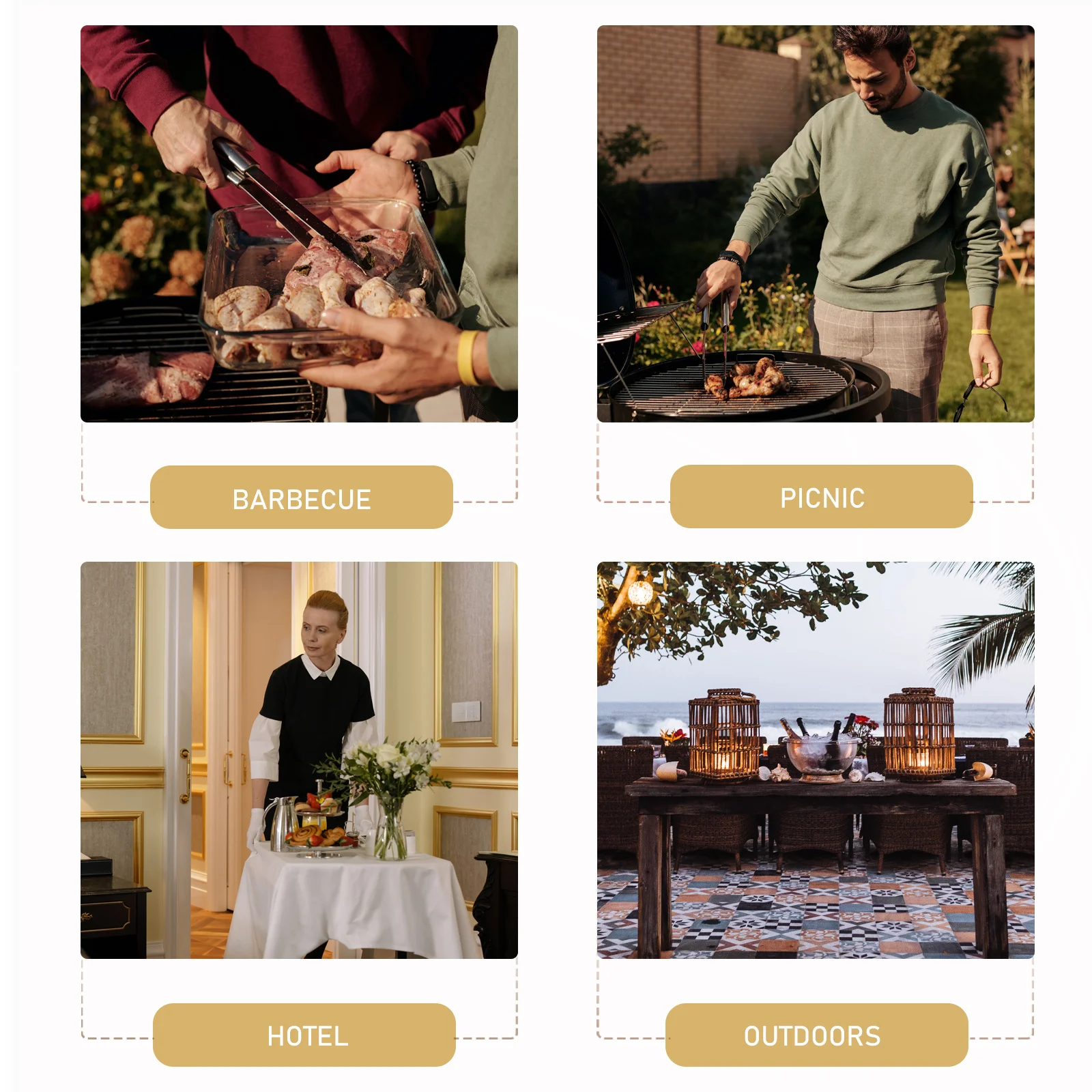 

1Pcs Stainless Steel Food Plate Multi-Purpose Storage Container for Snacks Cakes Salads Bbq Picnic Family Gathering