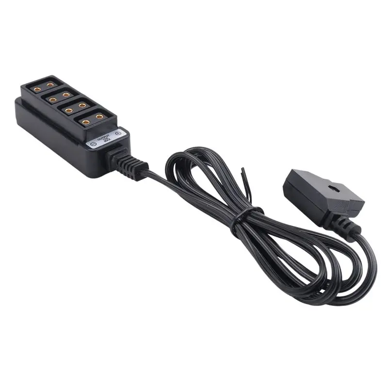 A42T-D-Tap Male To 4-Port P-Tap Female Camera Power Supply Distributor DTAP Fourway Splitter