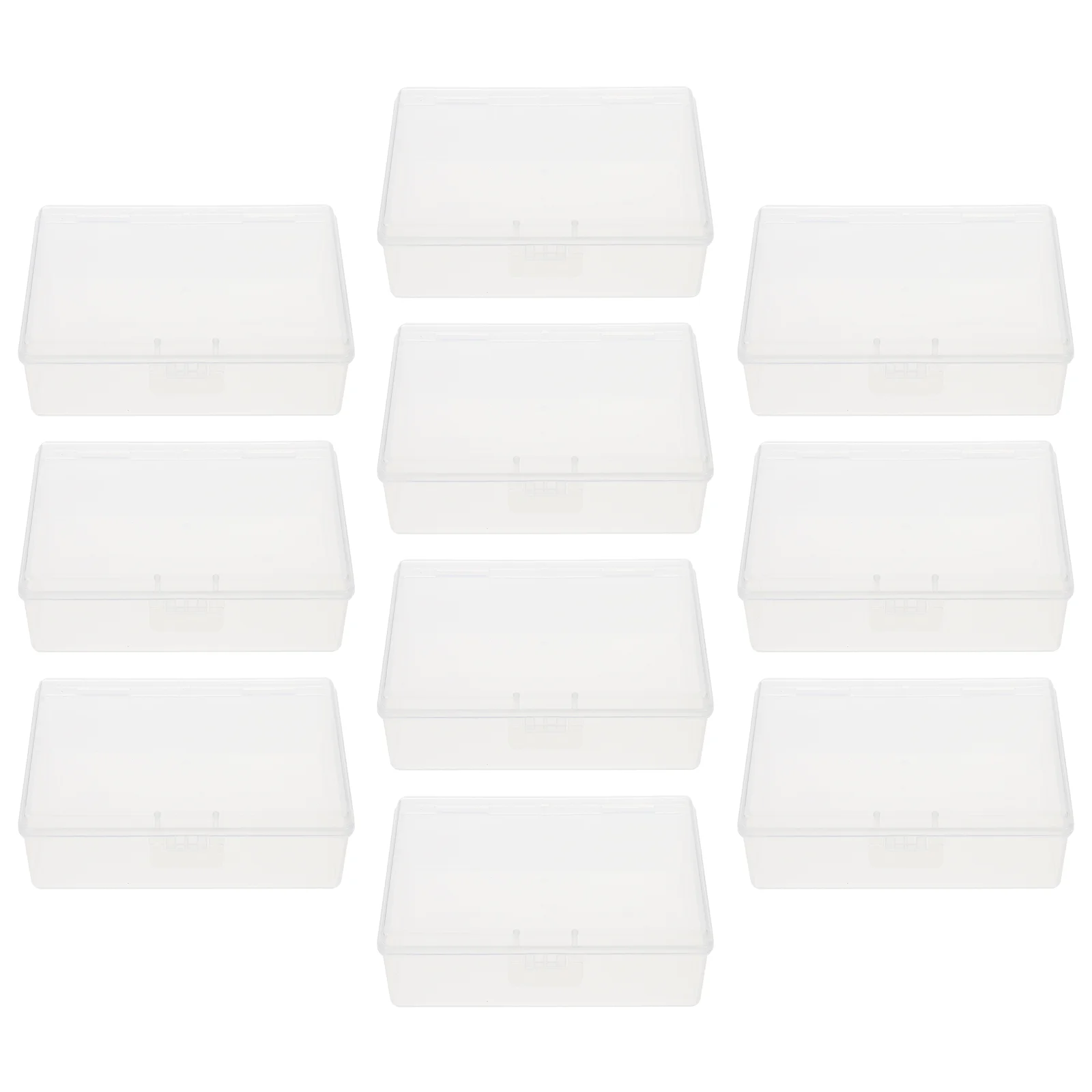 10 Pcs Business Card Case Supply Convenient Storage Accessory Transparent Tarjetas Personalizadas De Negocios Household