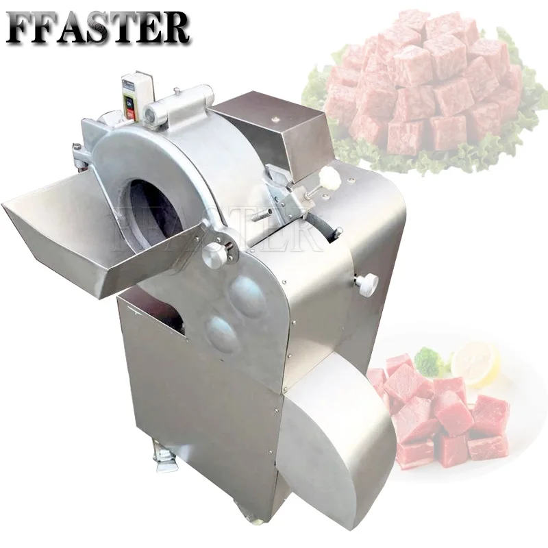 Máquina De Fazer Corte De Carne Vegetal Elétrica, Ferramenta De Corte De Cubo De Batata Quadrada De Frutas, Maquinaria Cenoura Dicer