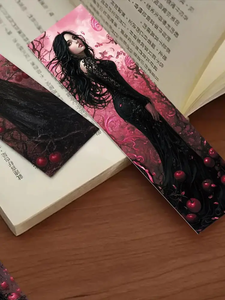 32 pièces, signets de sorcière gothique rose noir, Halloween, parfaits pour les enseignants, les lecteurs et les amateurs de livres, cadeau d'anniversaire