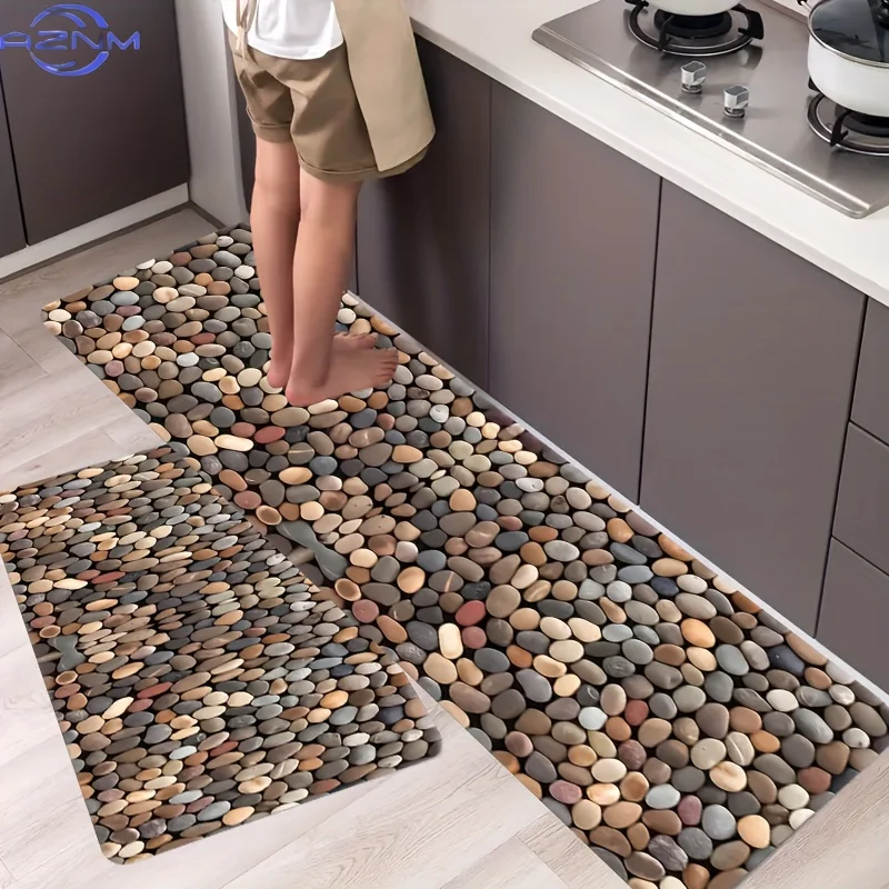 1pc Soft Kitchen Rugs Non Slip Washable, Throw Rug, Anti-Fatigue Non-Skid Runner Rug, Floor Mat, Doormat, Living Room Laundry view 2