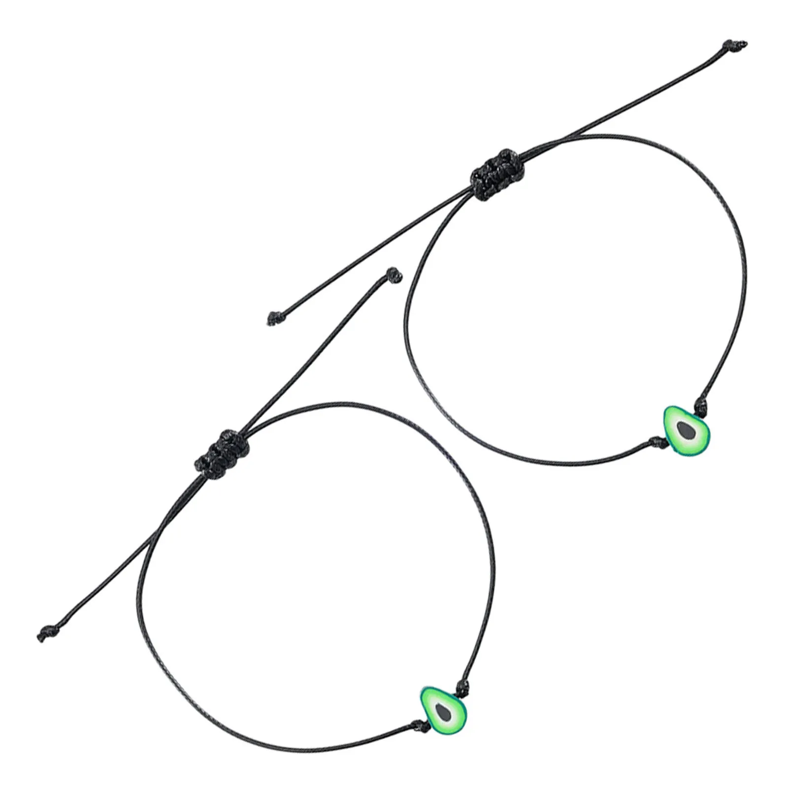 

2Pcs Cute Avocado Shaped Bracelets Fine Craftsmanship Women's Temperament Jewelry Set Ideal Birthday Gift for Girlfriend Wife