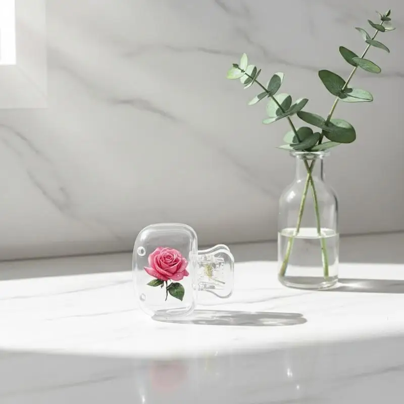 2Pcs Cute Design Toothbrush Holder, Pattern,  Toothbrush Head, Features Dual Holes For Drainage And Ventilation