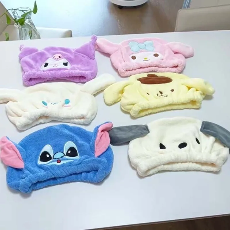 

Hair Towel Stitch Toy Story Lotso Alien Cartoon Kawaii Quick Dry Hat Super Absorbent Cap Bath Wrap Wipe Towels Girl Women Gifts