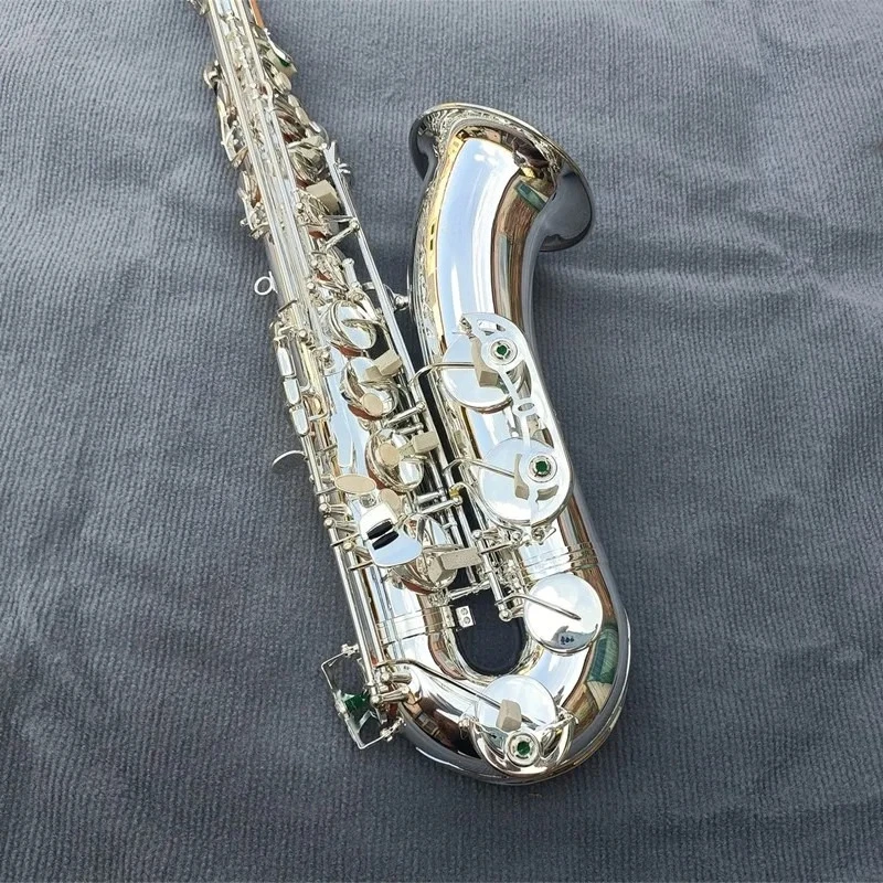 

2026 hot new YTS-875 Bb professional Tenor saxophone SILVERING SAX jazz instrument with case