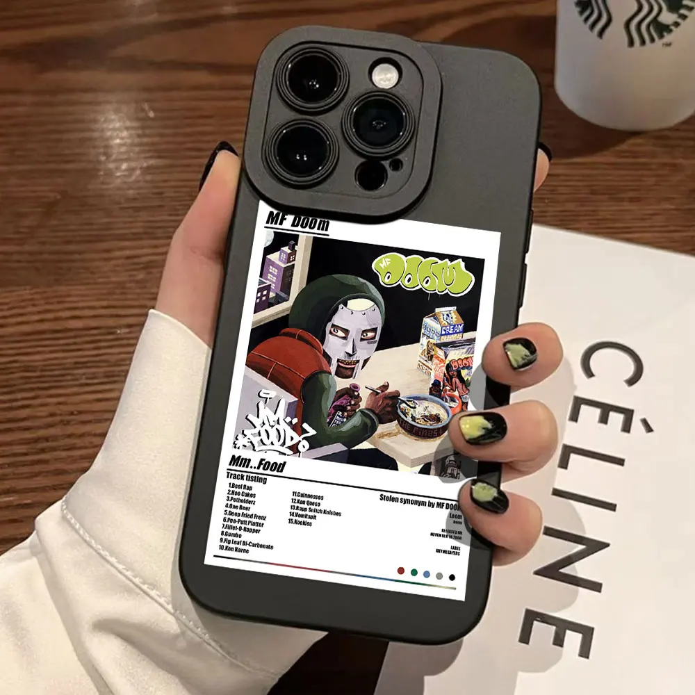 Fashion MF DOOM Hot Singer Phone Case For iPhone 16e 16 15 14 13 12 11 Mini Pro Max X XR XSMax 8 7 6 6S Plus Silicone Back Cover