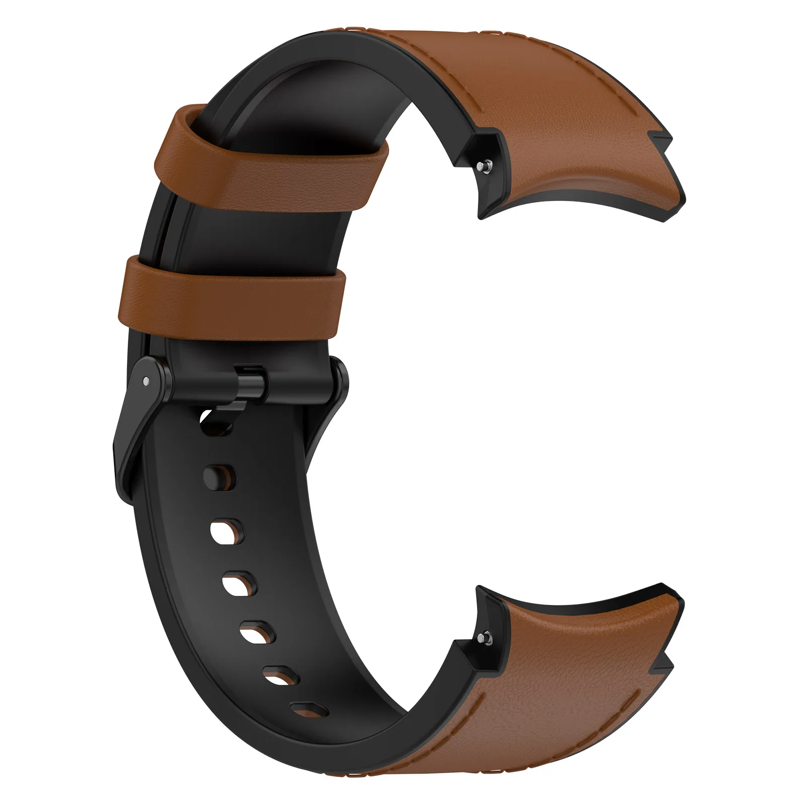 Leather Silicone Strap for Samsung Watch 6/5/4 40 44mm 4/6 Classic 42 43mm 46 47mm Leather Grain Band for Galaxy Watch 5pro 45mm