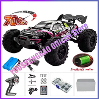 1:16 70KM/H Or 50KM/H 4WD RC Car With LED Remote Control Cars High Speed Drift Monster 4x4 Truck for Kids vs Wltoys 144001 Toys