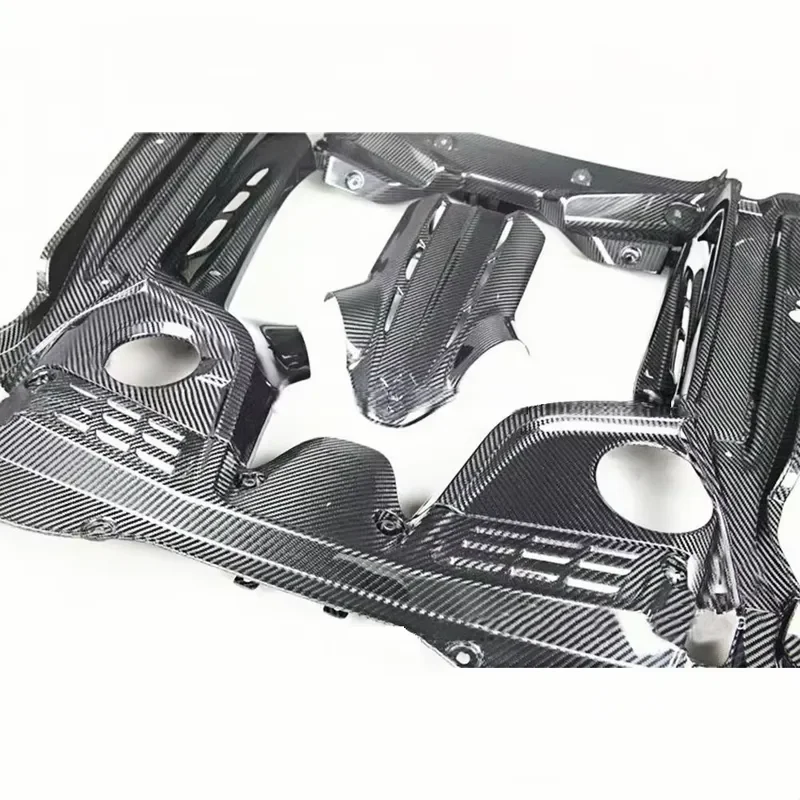 OEM Style Dry Carbon Fiber Engine Compartment Panel Engine Bay Cover Trims for MC20
